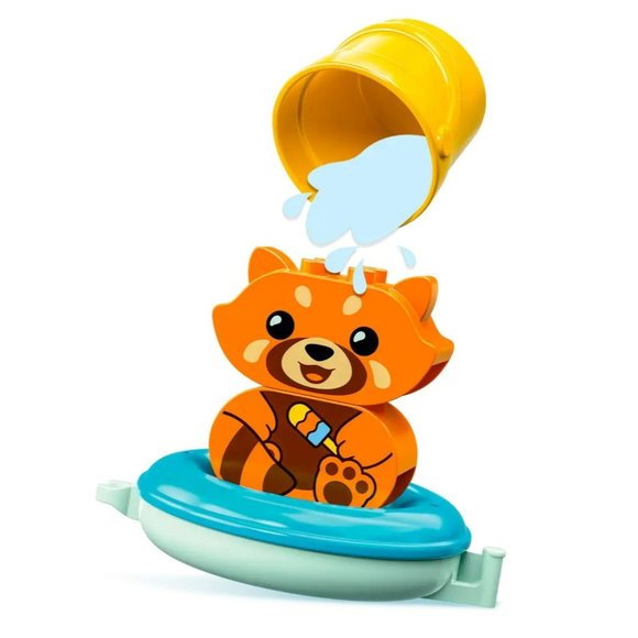 LEGO DUPLO 10964 Bath Time Fun Floating Red Panda Building Blocks Set - Picture 1 of 2